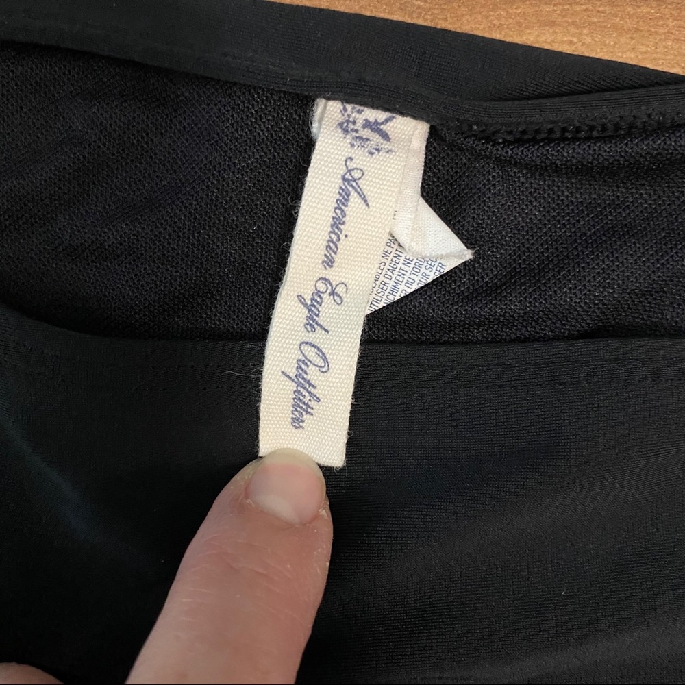 AE AMERICAN EAGLE BIKINI BOTTOMS size XL black - Picture 4 of 9